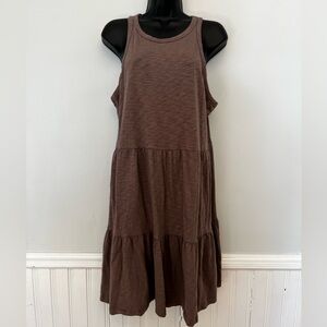 GAP Tiered Knit Sleeveless Mini Dress, Size Large